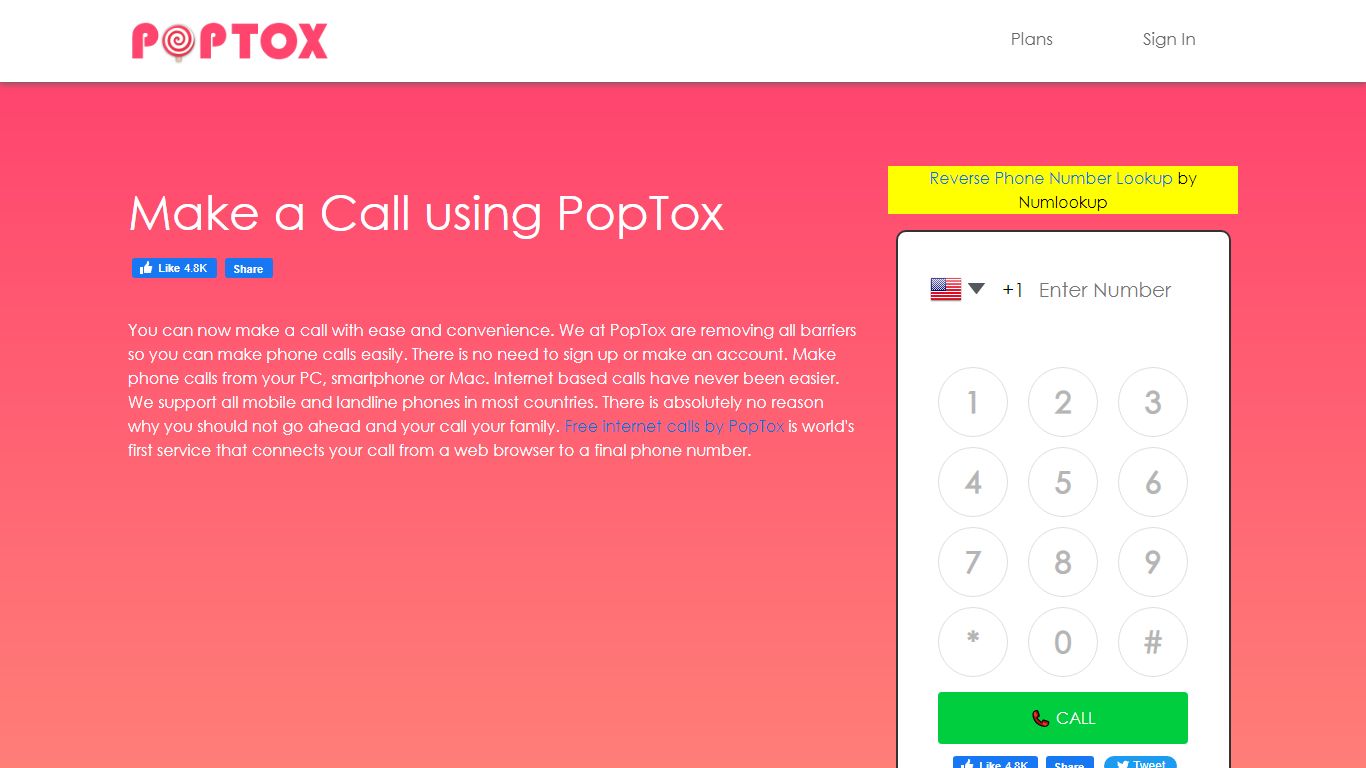 Make A Call | PopTox